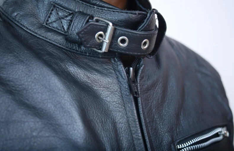 Leather Motorcycle Jackets PREMIUM NORDMEN BLACK