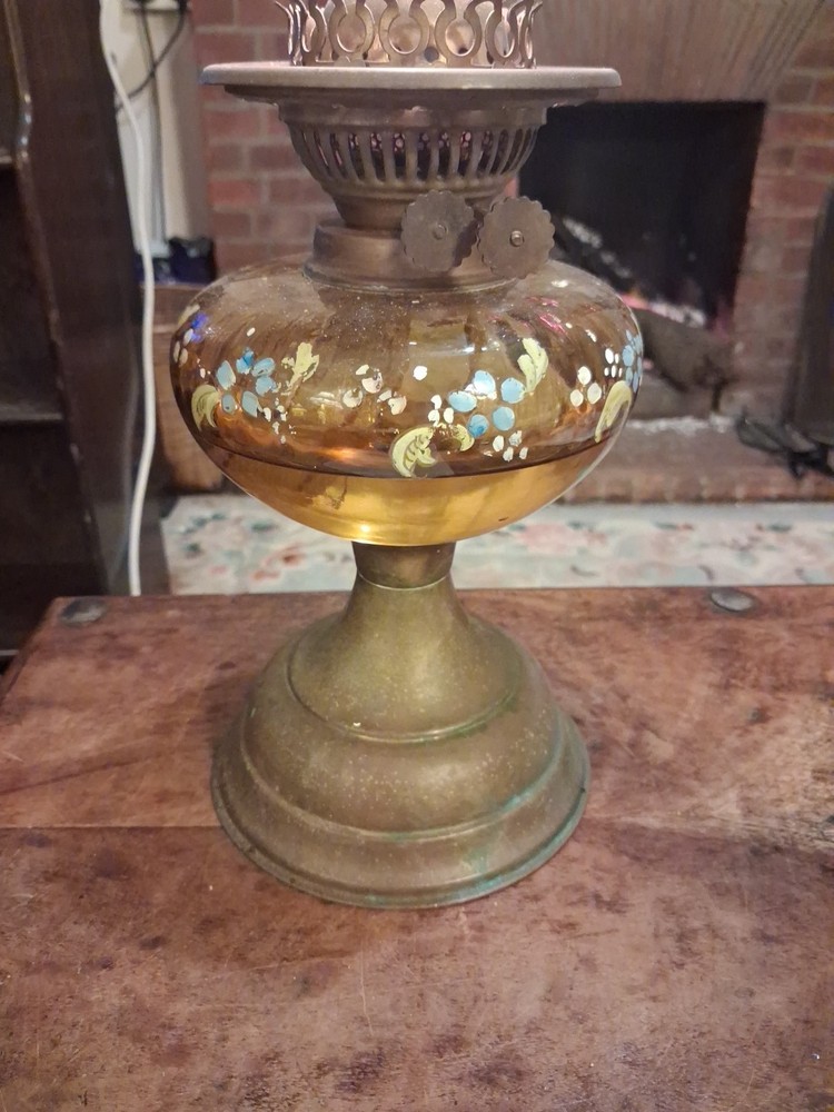 Vintage Twin Burner Oil Lamp Base