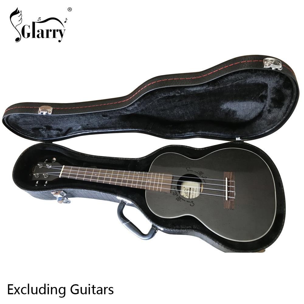 26" Black Tenor Python Pattern Leather Ukulele Uku Case