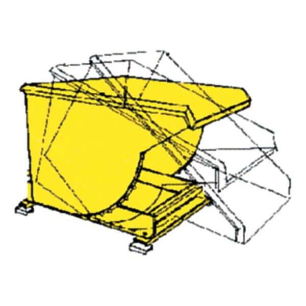 Self Dumping Hopper, Medium Duty, Gray, 2577 Gray