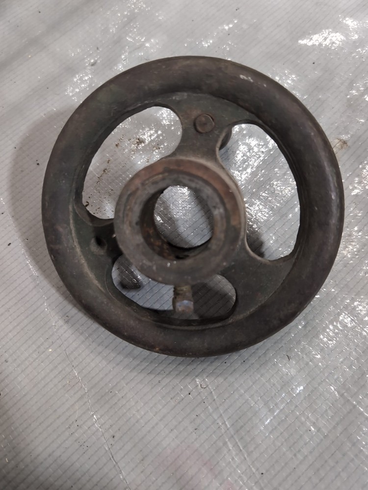 antique cast iron blacksmith POST DRILL TOP GEAR