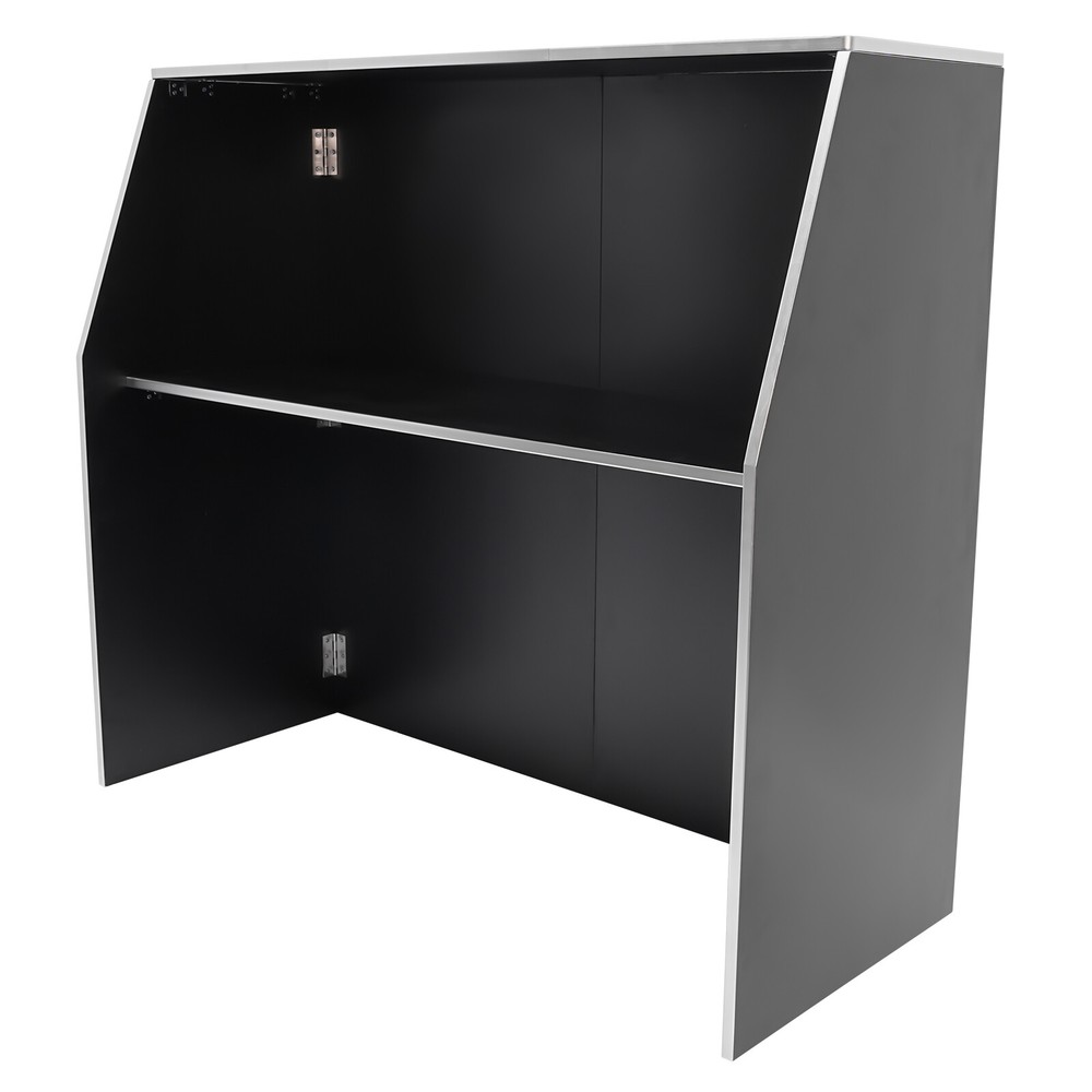Rectangular Bar Cabinet Foldable Event Bar Portable Bar Cabinet Freestanding