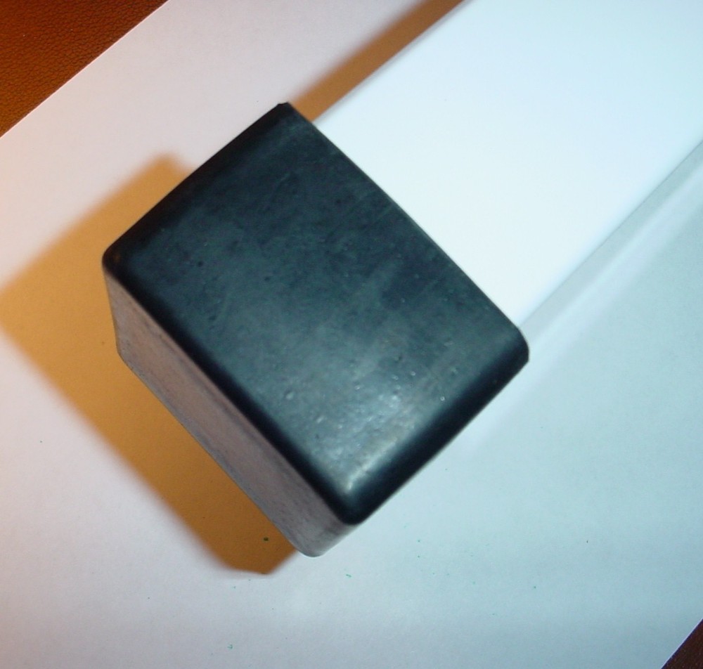 4 ea Rubber External End Cap Covers for 2 x 2 Square Tubing