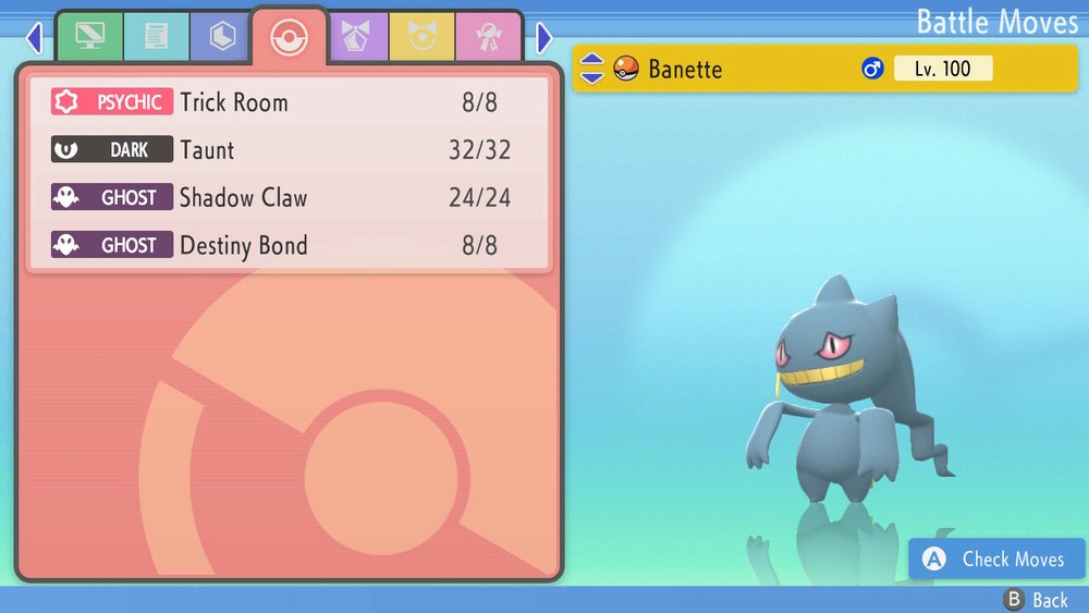 Shiny Banette 6IVs Pokemon BDSP