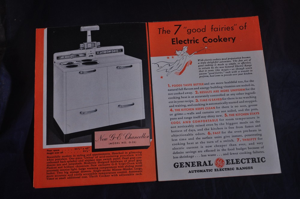 1937 General Electric Range Brochure
