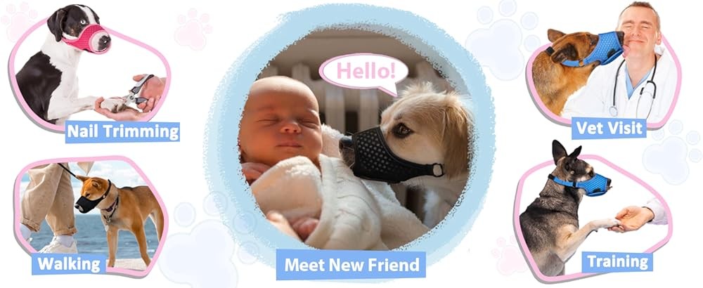 LUYPAW Soft Muzzle for Medium Lar Sized Dogs Beagle Labr rman