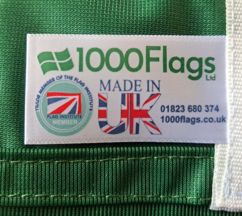 Mongolia Flag with Eyelets - Handmade in the UK