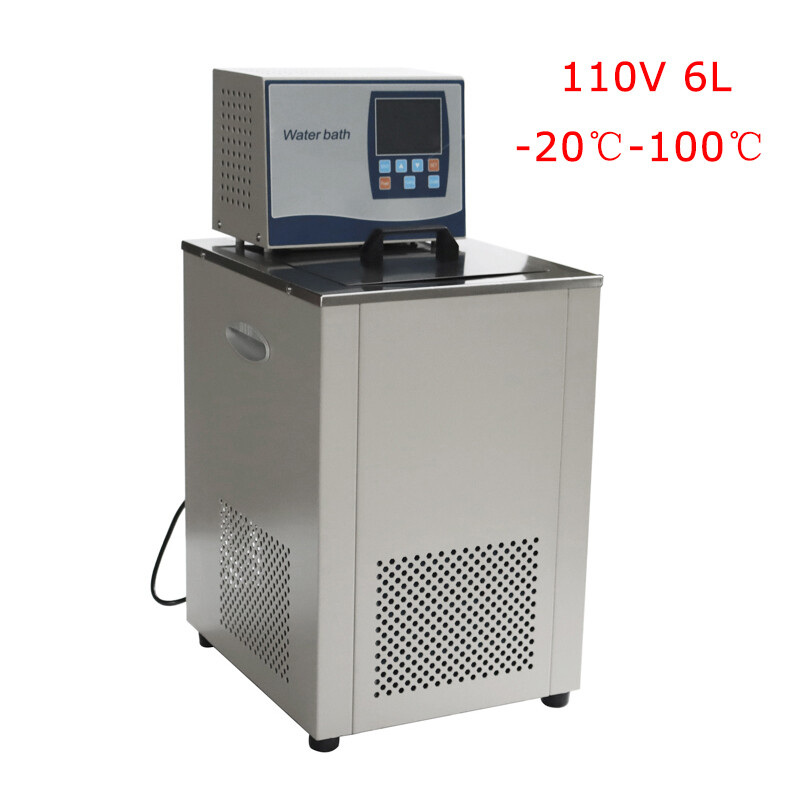 110V Laboratory Chiller Circulator 6L Liquid Bath Cooling Circulator -20℃-100℃