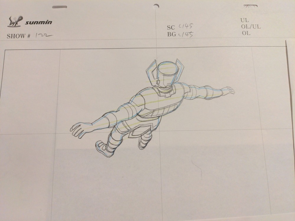 Marvel animation cels Production Art Marvel Comics AVENGERS ASSEMBLE GALACTUS AA