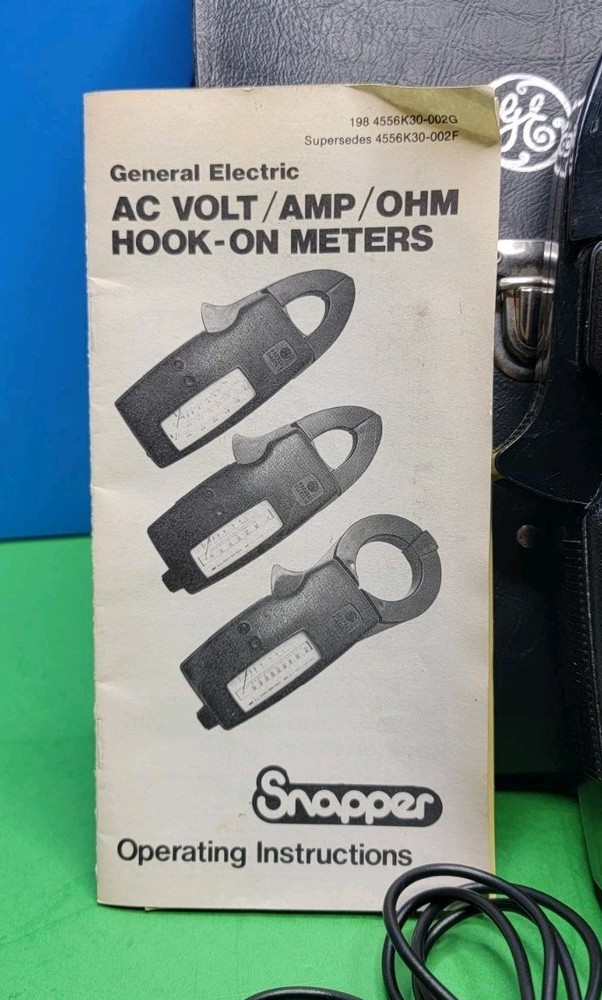 Vintage GE Snapper 350 AC Volt, Amp & Ohm Hook-On Meter
