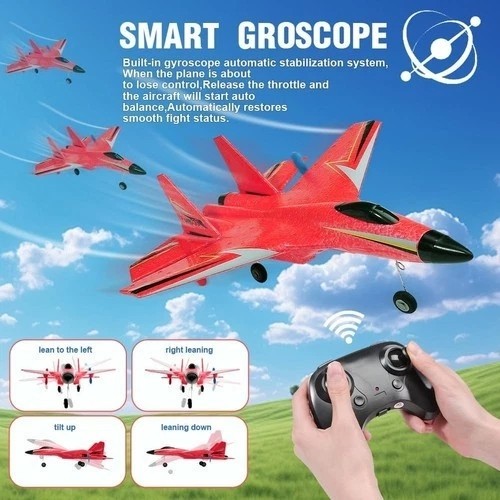 US STOCK 2.4G Remote Control RC Plane 2CH Airplane Glider Fixed Wing Stunt RTF