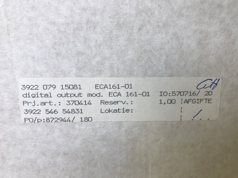 B&R digital output card A161