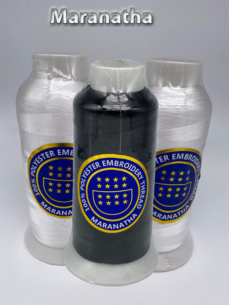 3 cones // spool Embroidery machine polyester thread 5000 yds