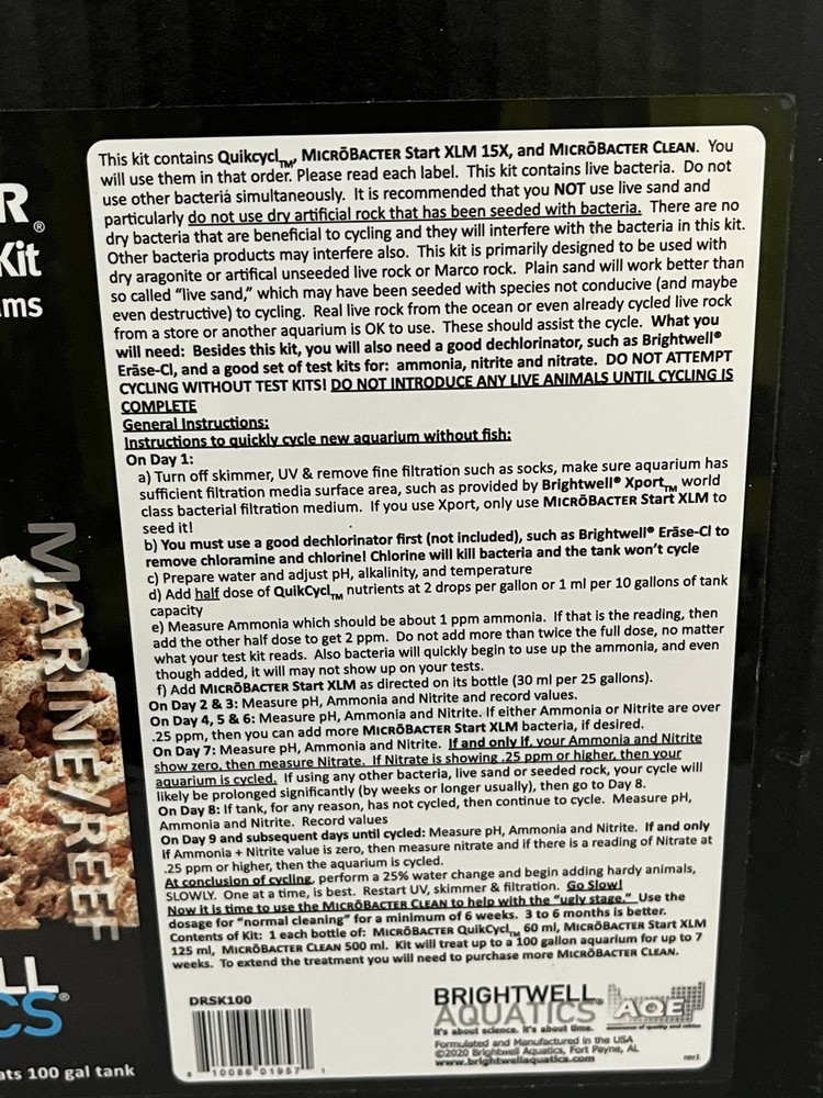 MicroBacter Dry Rock Bacteria Starter Kit - Brightwell