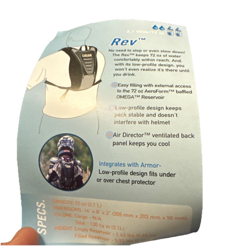 CamelBak Hydration Pack Rev Motocross