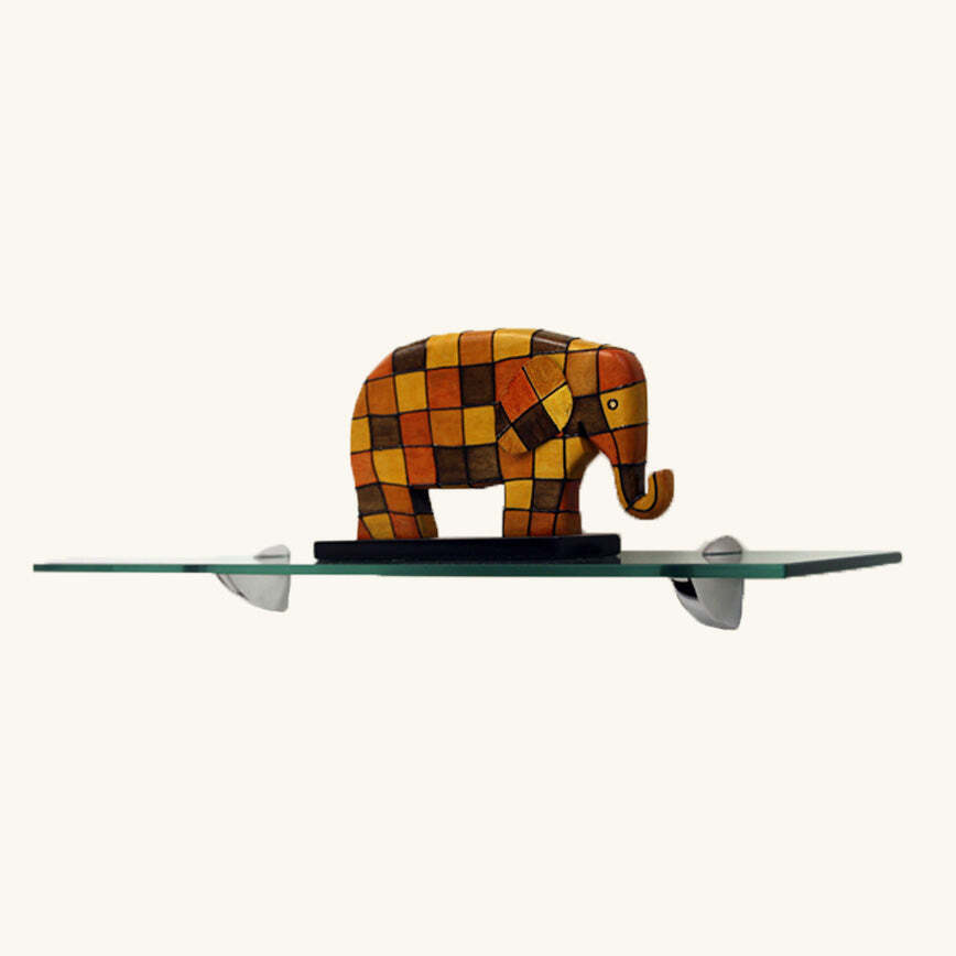 Oriole Glass Shelf 10" X 36" in Chrome