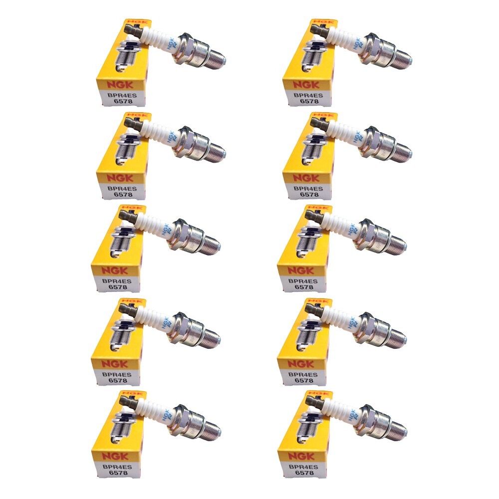 Genuine OEM NGK BPR4ES (6578) Spark Plug - 10 PACK