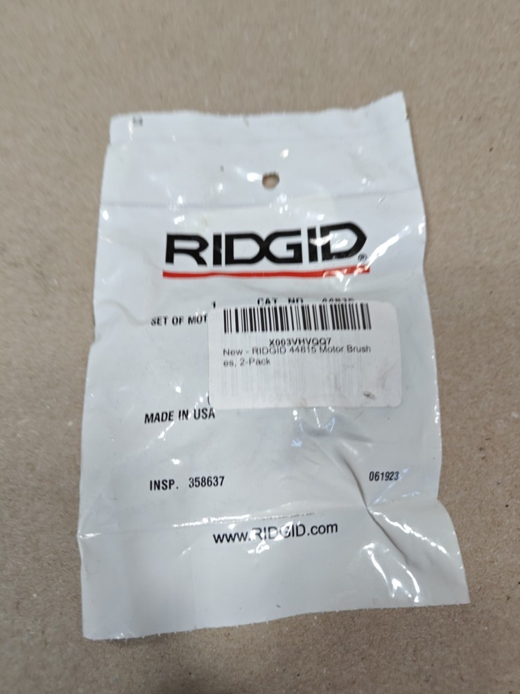 Ridgid 44815 Motor Brushes E1900X 2 Piece Set