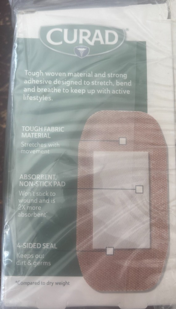 3-PACK Curad Assorted Heavy Duty Fabric Bandages 30 count