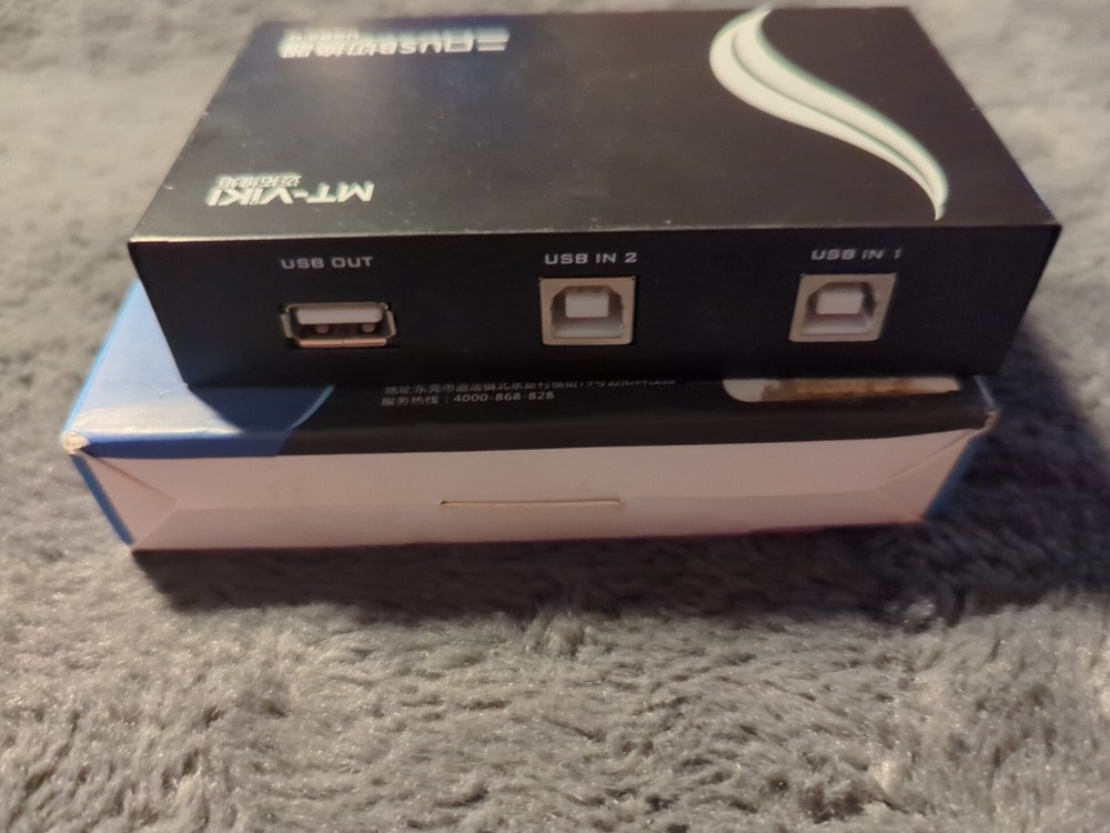 USB 2.0 Manual Switch Box HUB 2 Port Sharing PC Scanner Printer Camera Keyboard