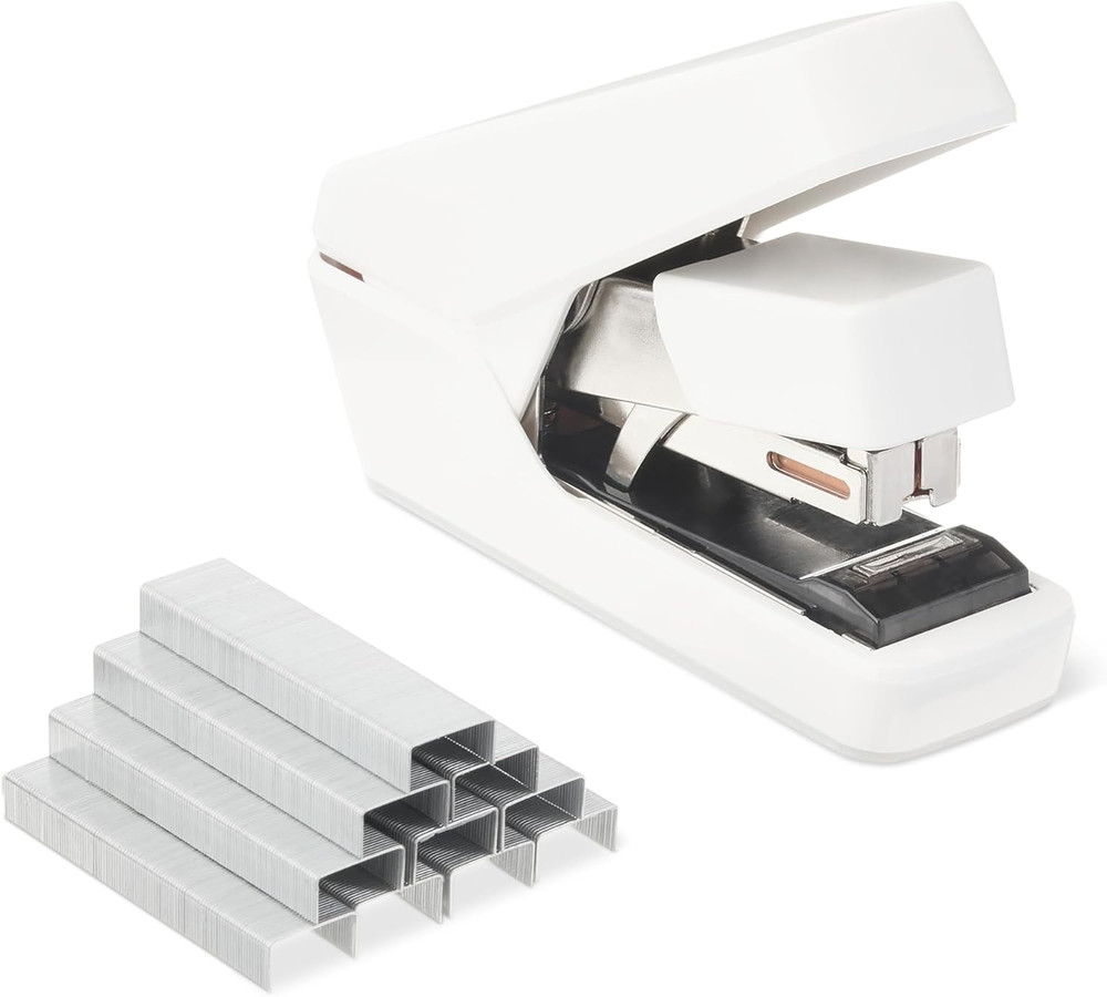 Office Heavy Duty Stapler, Flat Clinch Effortless, 40 Sheet Capacity, 1000 Stapl