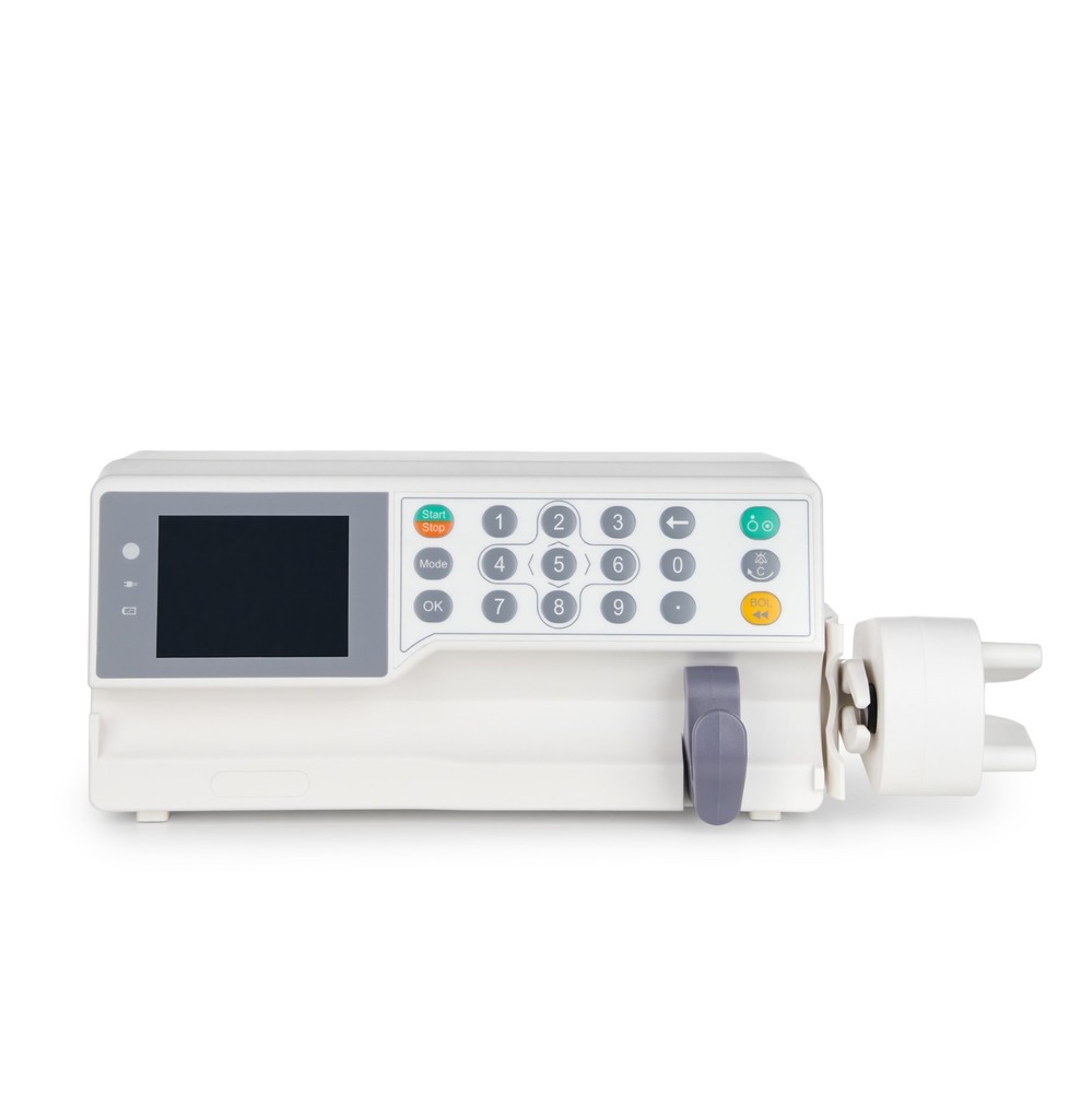 Class II Type CF IPX2 Syringe Pump with Multiple Alarms, ±2% Flow Accuracy