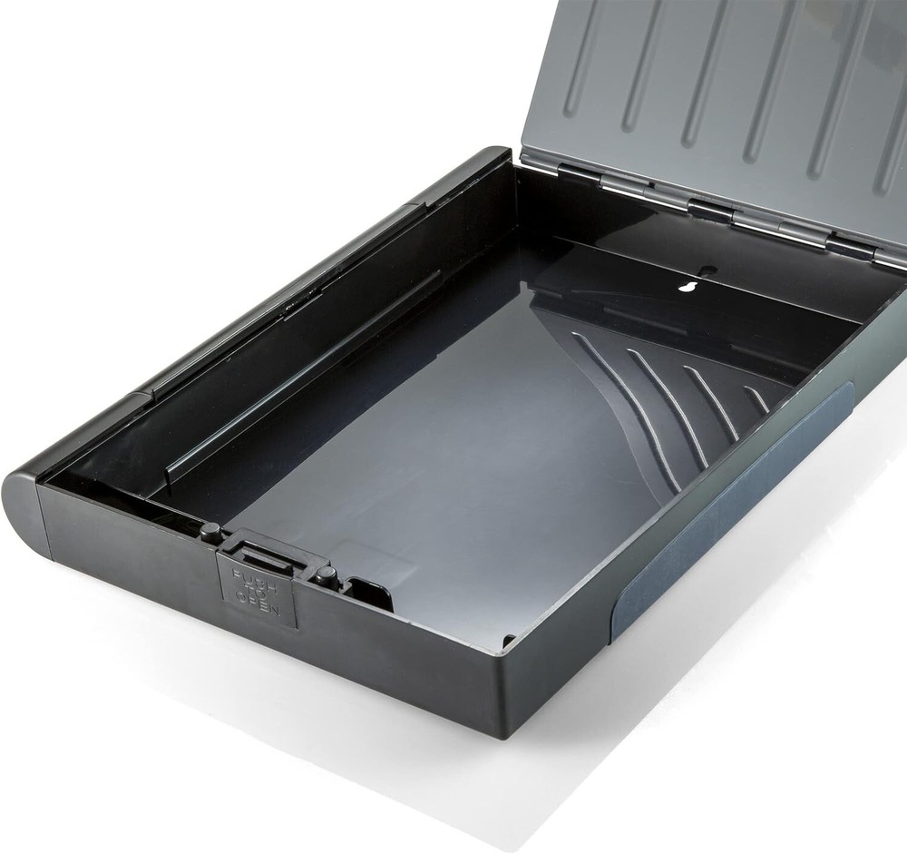 Recycled Double Storage Clipboard/Forms Holder, Plastic, Gray/Black 83357