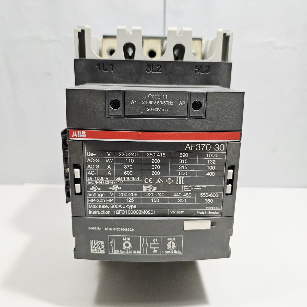 Abb AF370-30 Contactor As Is