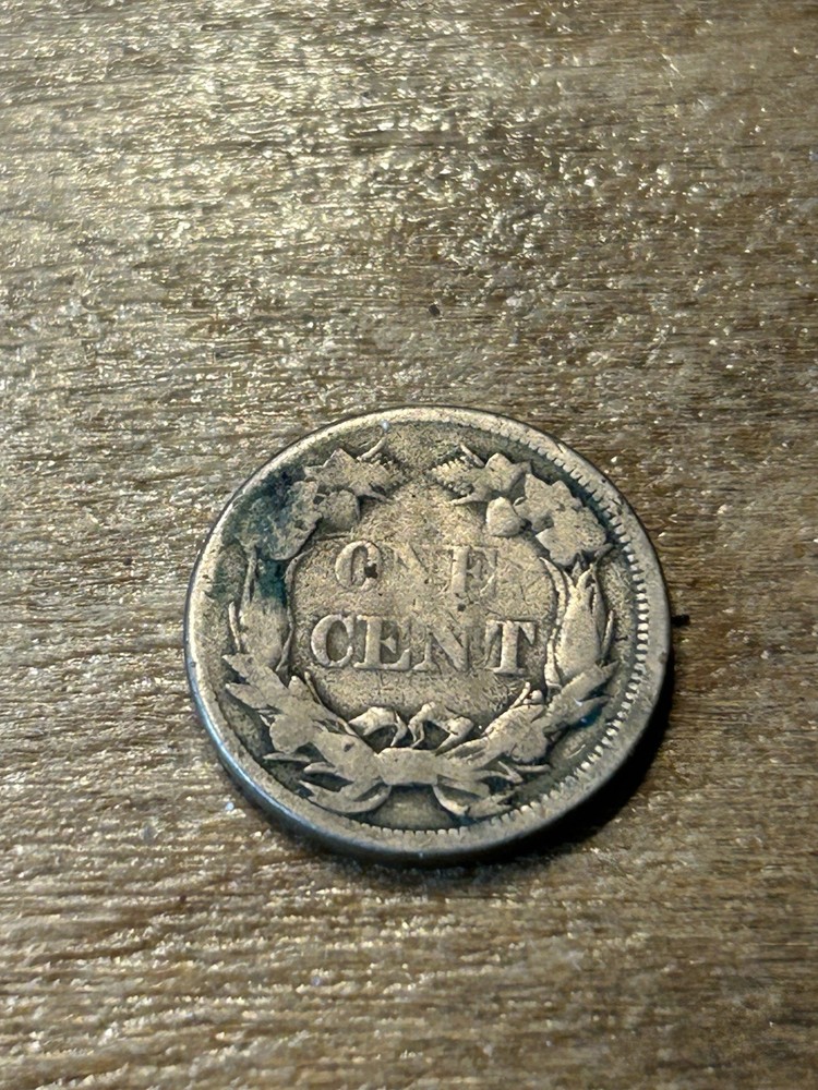 1858 Large Letters Flying Eagle Cent VG