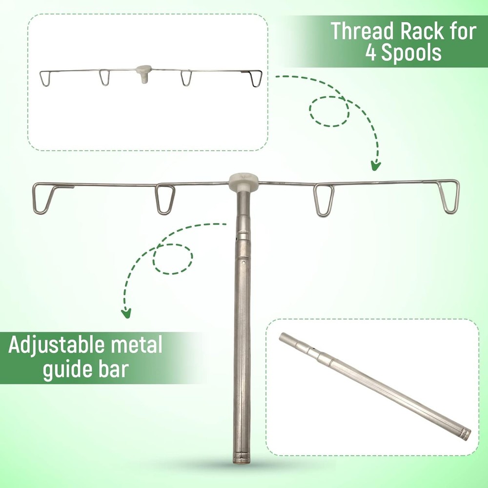 Adjustable Cone Thread Stand Large Spool Holder Sewing Embroidery Serger 1 PC