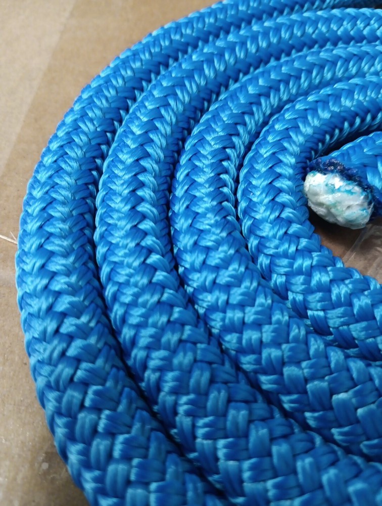 9/16 x 50 ft. Double Braid-Yacht Braid Polyester Rope Blue