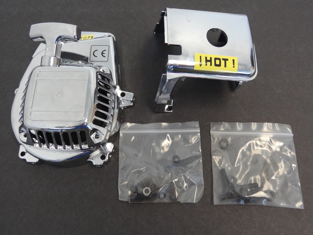 Rovan Chrome Pull Start, Engine and Head Cover