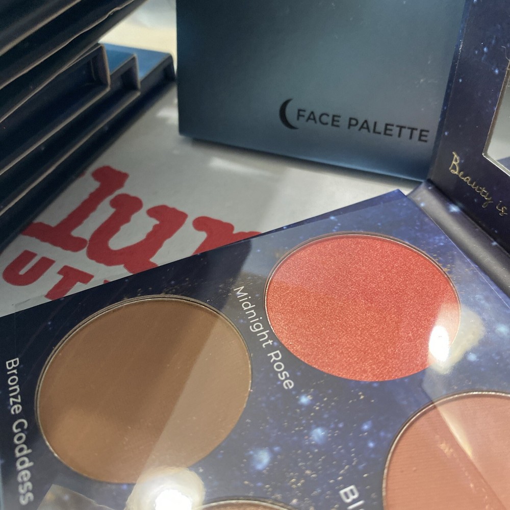 7 LASPLASH cosmetics - MOONLIGHT GLOW FACE PALETTE -blush, bronzer & highlight