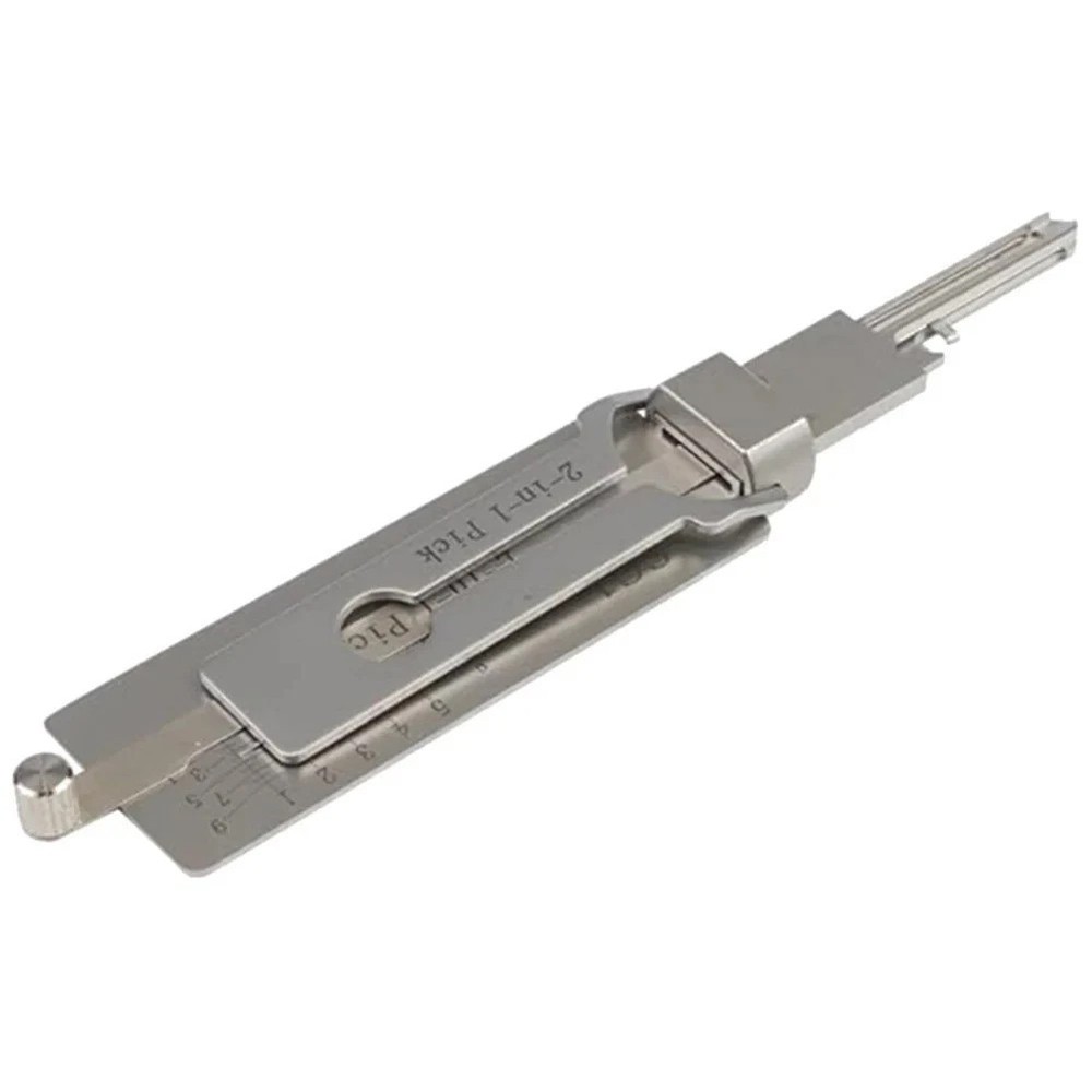 Key Decoder 2 In 1 Portable Lock Picking Set with Hook and Pickup Tool Essential