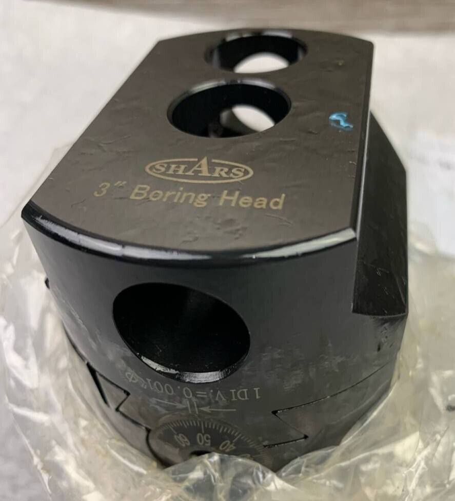 Shars Precision 3" Boring Head 0.001 Radius 1-1/2"-18 Thread W/Certificate P
