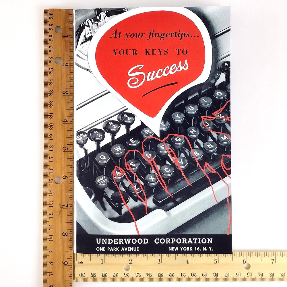 Underwood Champion Typewriter User Owner's Manuals Complete 40s Model Documents