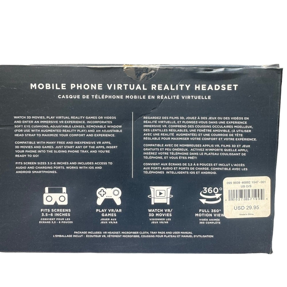 NWT American Eagle Outfitters Mobile Phone Virtual Reality Headset