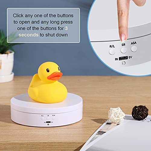 Hicarer Rotating Display Stand 360 Degree Motorized Rotating Display Spinner