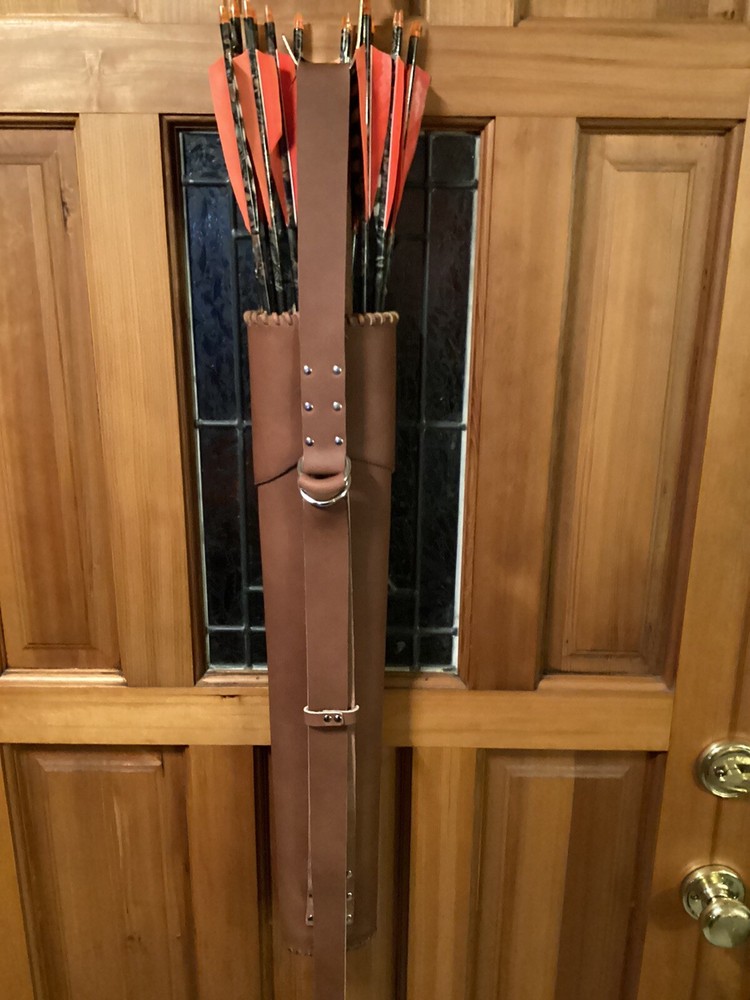 CUSTOM HANDMADE TRADITIONAL ARCHERY BACK QUIVER