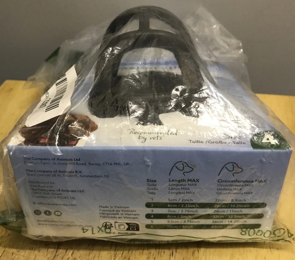 Baskerville Ultra Basket Muzzle for Dogs Size 4 . NIP