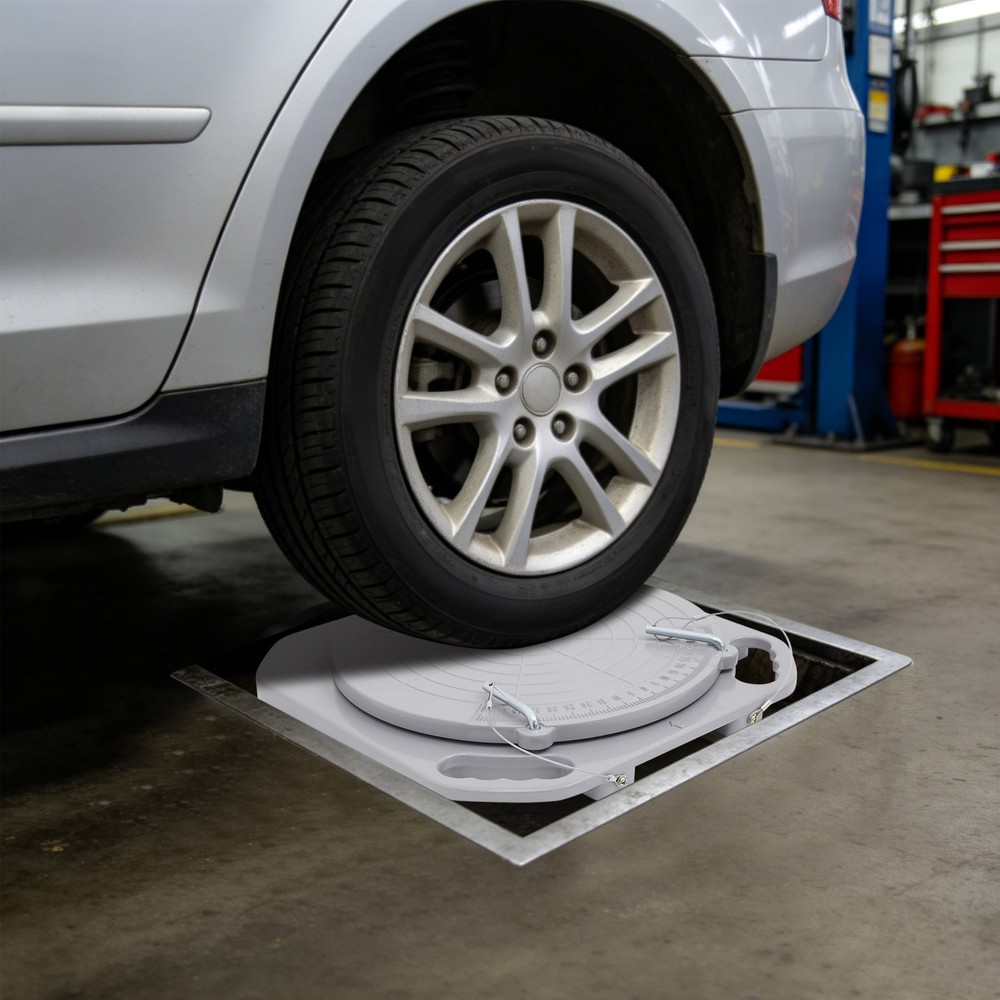 2pcs Front End Wheel Alignment Turntable Plate 360° Rotating Plate Table NEW