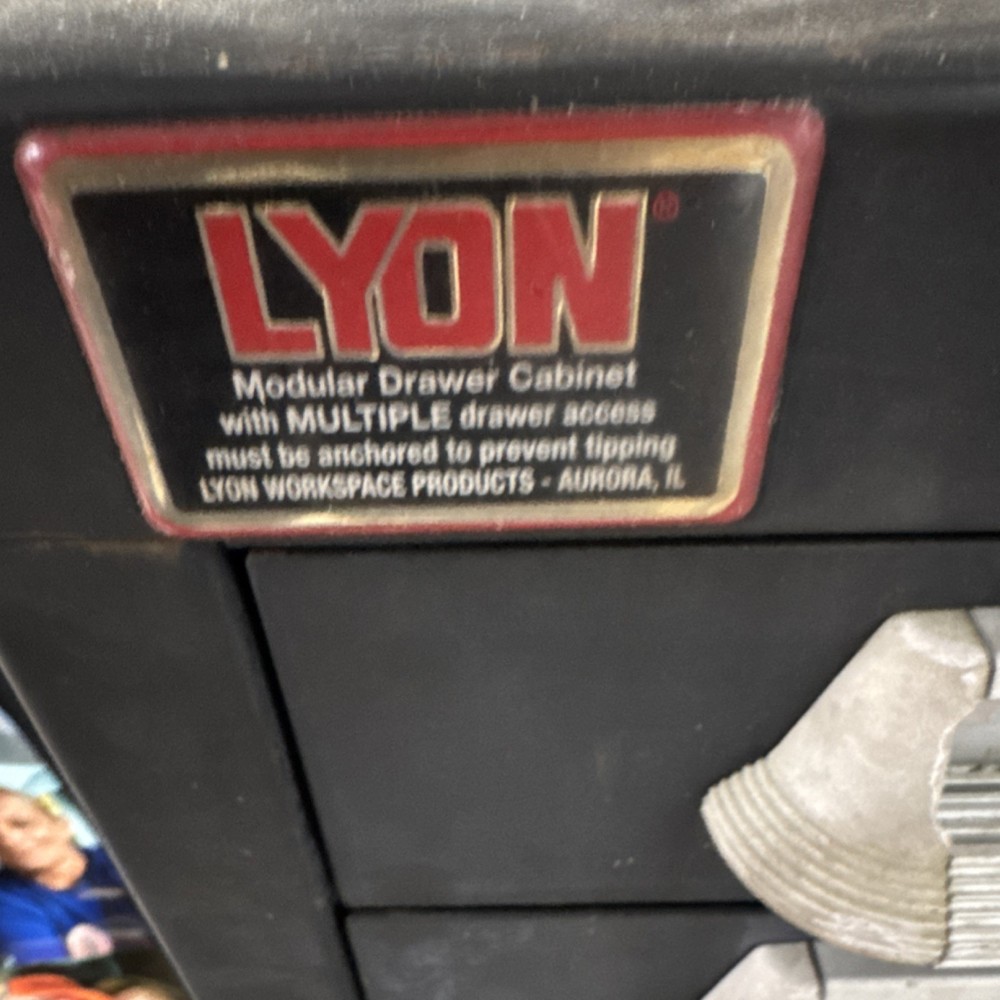 Lyon Modular Drawer Cabinet Multiple Drawers Workspace Storage Black