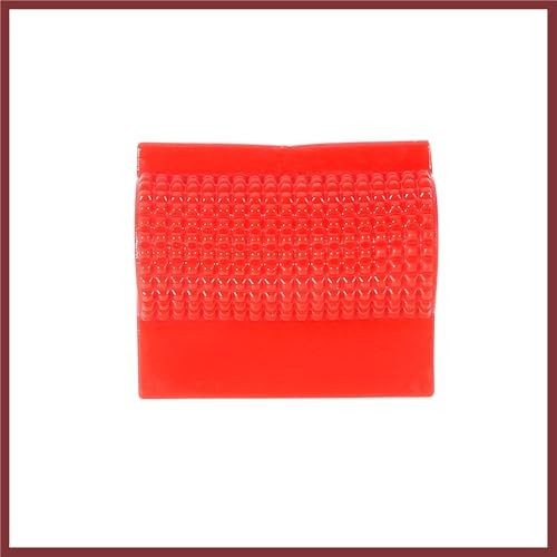 2pcs Universal Red Gear Shift Shifter Case Boot Protector Cover Rubber Pad