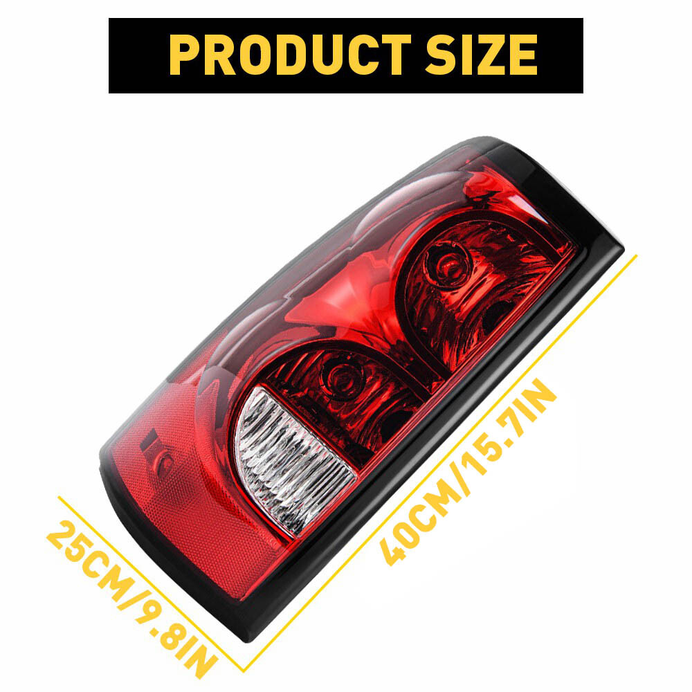 Pair Tail Lights Stop Lamp For 2007 Chevy Silverado 1500 2500HD 3500 Classic