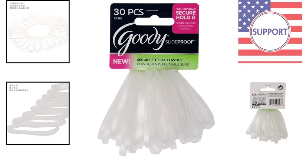 30 Count Clear 4mm Latex Polyband Elastics - Secure & Versatile Craft Must-Have