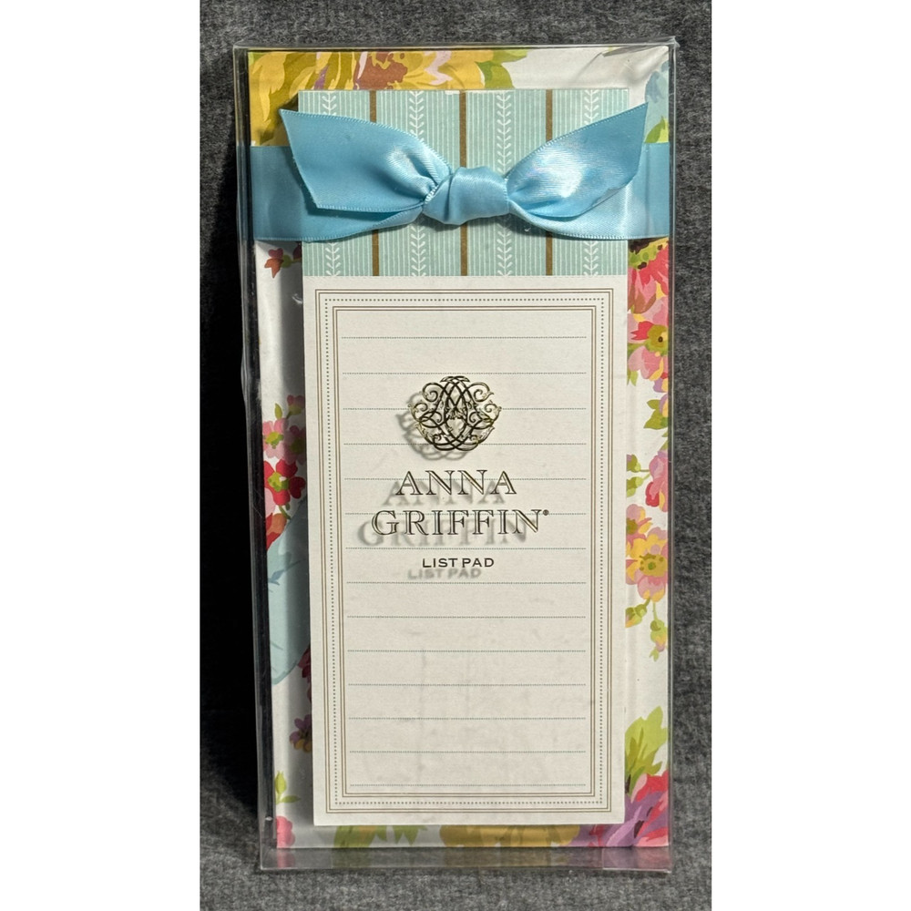 ANNA GRIFFIN Floral Listpad 60 Sheets - New