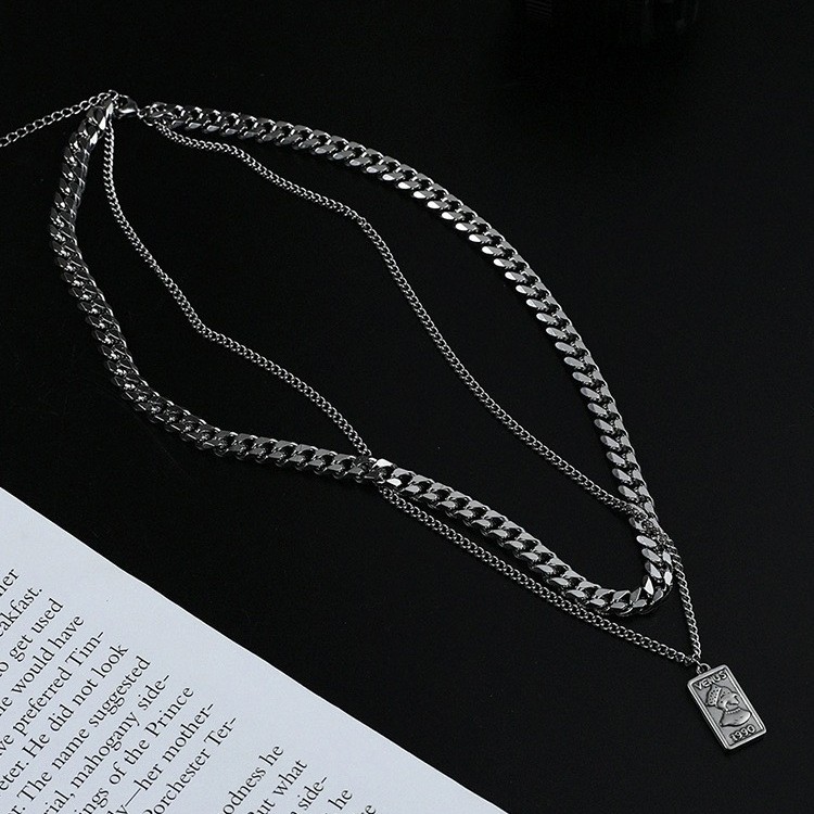 New Fangpai double-layer chain necklace