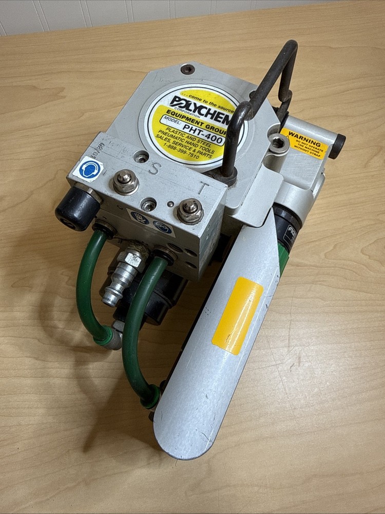 PolyChem PHT-400 1/2" Plastic Strap Strapping Machine Pneumatic Air Power