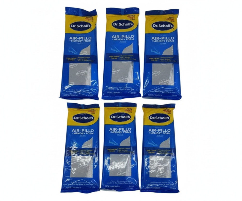 Dr. Scholl's Air-Pillo + Memory Foam Insoles (6-Pack)
