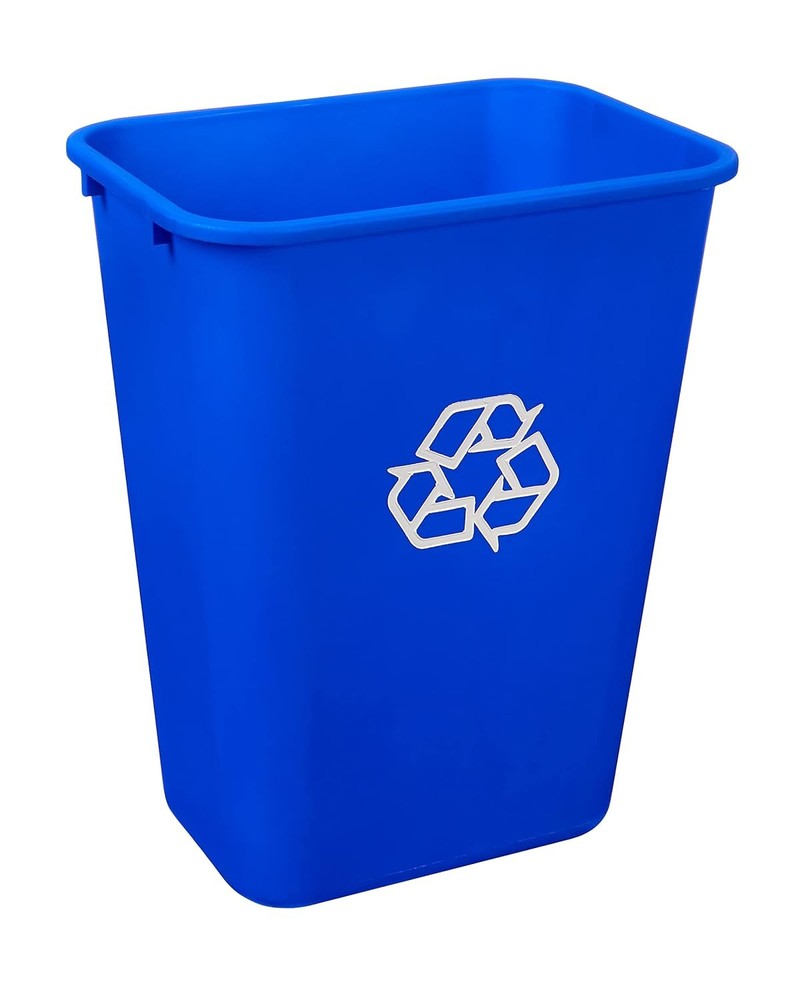 Rectangular Commercial Office Wastebasket, Easy to Clean, Lightweight